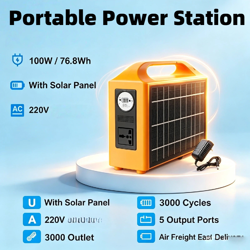 Solar Powered Charger - Stazione di Alimentazione Portatile LiFePO4 100W,