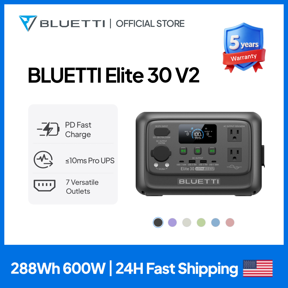 【Rinnovato】BLUETTI Elite 30 V2 - Solar Powered Charger recensione e prezzo